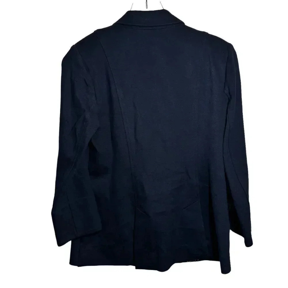 CAbi Navy Preppy Blazer Women’s Size 6 Yacht Club Nautical Gold Buttons - Picture 4 of 9